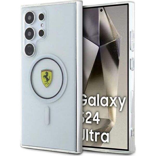 Ferrari Ferrari FEHMS24LU3CLK S24 Ultra S928 black/black hardcase IML Transp Inner Circle Line MagSafe
