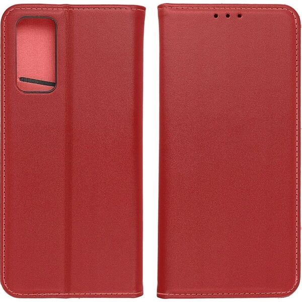 OEM Kabura SMART PRO Book skórzana do XIAOMI Redmi Note 13 Pro Plus 5G bordowy
