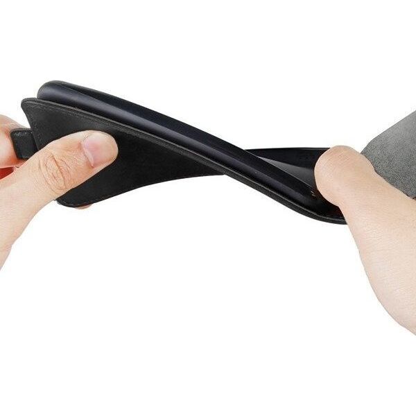 Etui XIAOMI REDMI NOTE 8 PRO Kabura Pionowa Rubber z klapką czarne uniwersalny