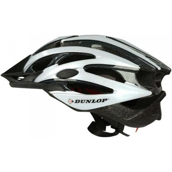 Dunlop Kask rowerowy regulowany biały Led r. M
