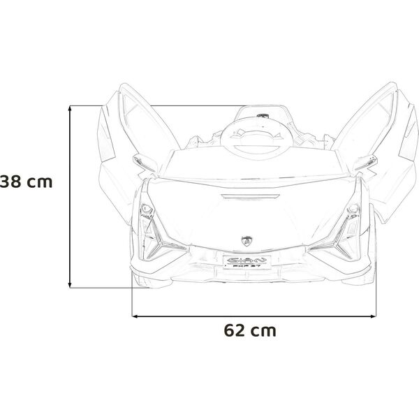 Triton Pojazd Lamborghini SIAN Czerwony