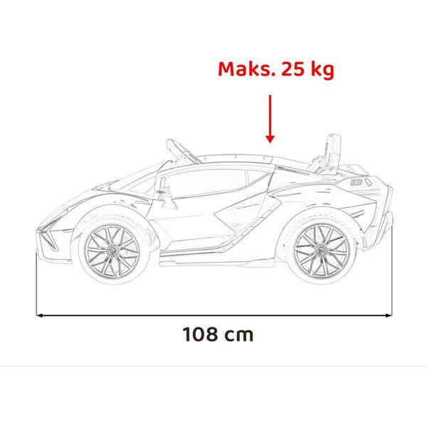 Triton Pojazd Lamborghini SIAN Zielony