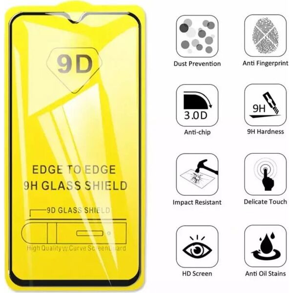 TakeMe TakeMe 9D Hybrid Fleksibls Pilnas virsmas aizargstikls Apple iPhone 14 Pro Max 6.7'' Melns Rāmis