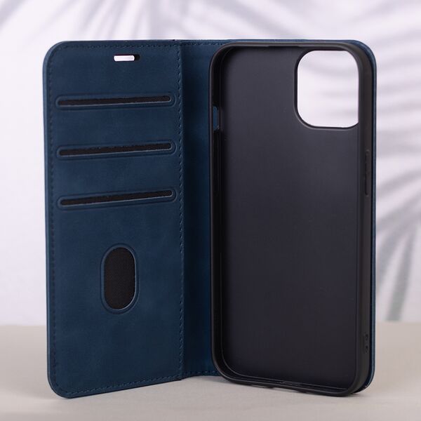 Smart Suede case for Xiaomi Redmi Note 14 5G (Global) navy blue 5906961967169