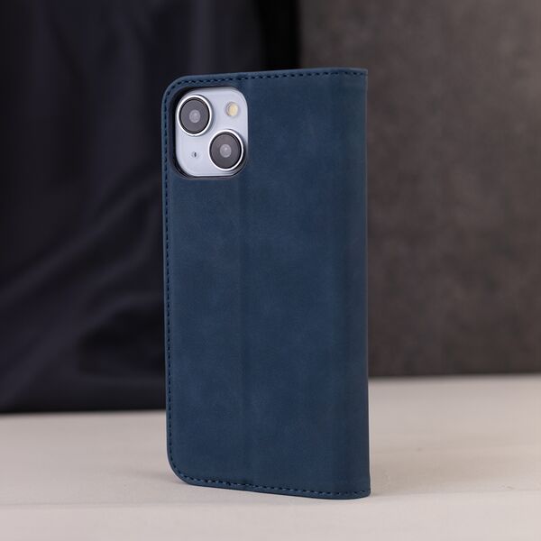 Smart Suede case for Xiaomi Redmi Note 14 5G (Global) navy blue 5906961967169