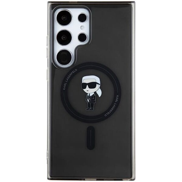 Karl Lagerfeld KLHMS24LHFCKNOK S24 Ultra S928 black/black hardcase IML Ikonik MagSafe