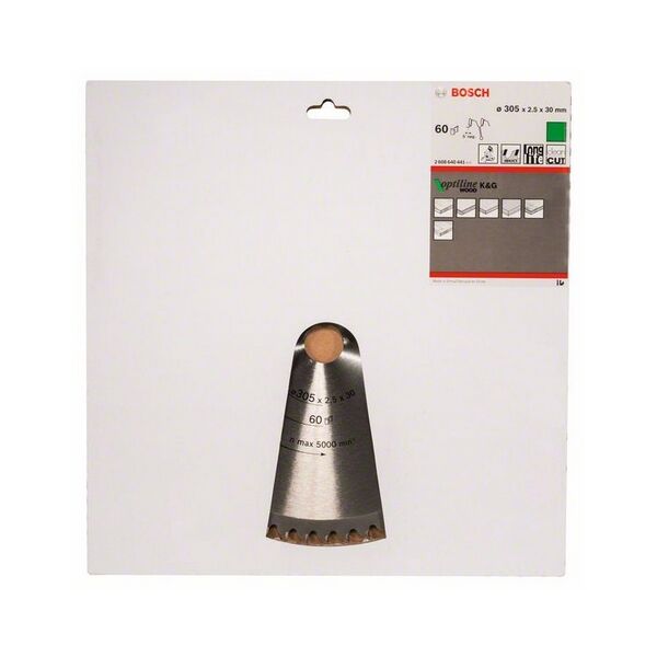 Bosch Tarcza pilarska Optiline Wood 305 x 30mm 60z (2608640441)