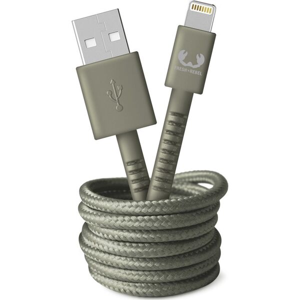 Kabel USB Fresh n Rebel USB-A - Lightning 2 m Zielony (002150080000)