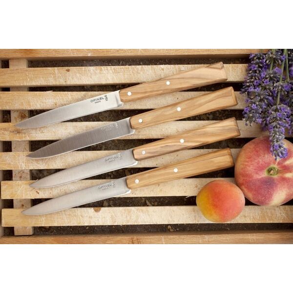Opinel Opinel Set of 4 table knives Bon Appetit South Olive Wood No 125