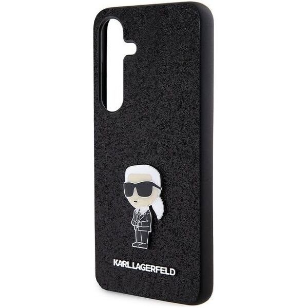 Karl Lagerfeld Karl Lagerfeld KLHCS24SGKNPSK S24 S921 black/black hardcase Fixed Glitter Ikonik Logo Metal Pin