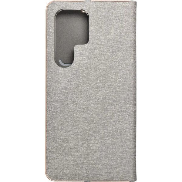 OEM Kabura LUNA Book Gold do SAMSUNG S24 Ultra srebrny