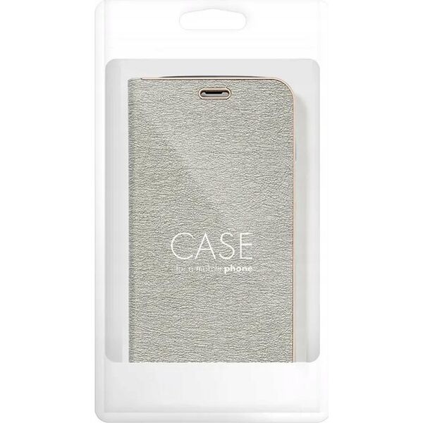 OEM Kabura LUNA Book Gold do SAMSUNG S24 Ultra srebrny