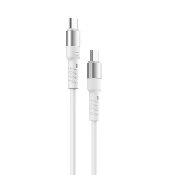 Forever Core High Power cable USB - USB-C 2,0 m white 100W for GaN 5900495828996