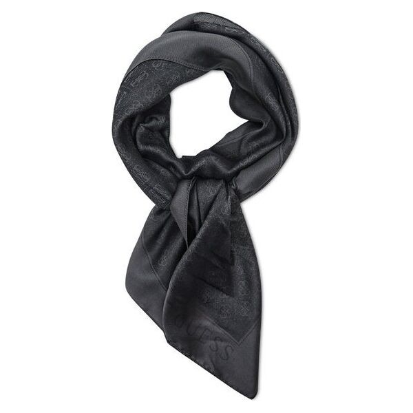 Guess, Rossana, Textile Scarf, Coal, 4G Logo, AW8851 POL03, 135 x 135 cm, For Women For Women