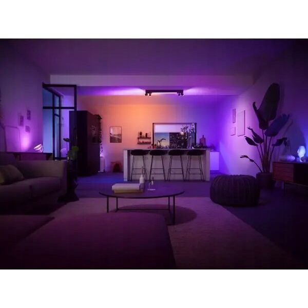 Philips Hue White&Col. Amb. Centris Spot 4flg schwarz V2