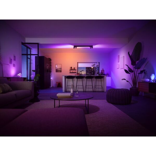 Philips Hue White&Col. Amb. Centris Spot 4flg schwarz V2