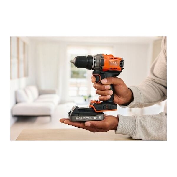 Black&Decker Akku-Bohrschrauber BCD382D1XC 2Ah 18V