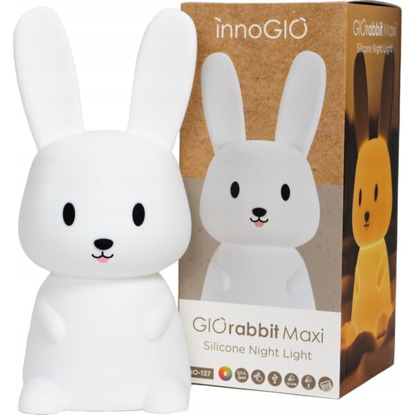 InnoGio INNOGIO-GIO-137-ΣΙΛΙΚΟΝΕΝΙΟ ΦΩΤΑΚΙ ΝΥΧΤΑΣ GIORABBIT MAXI
