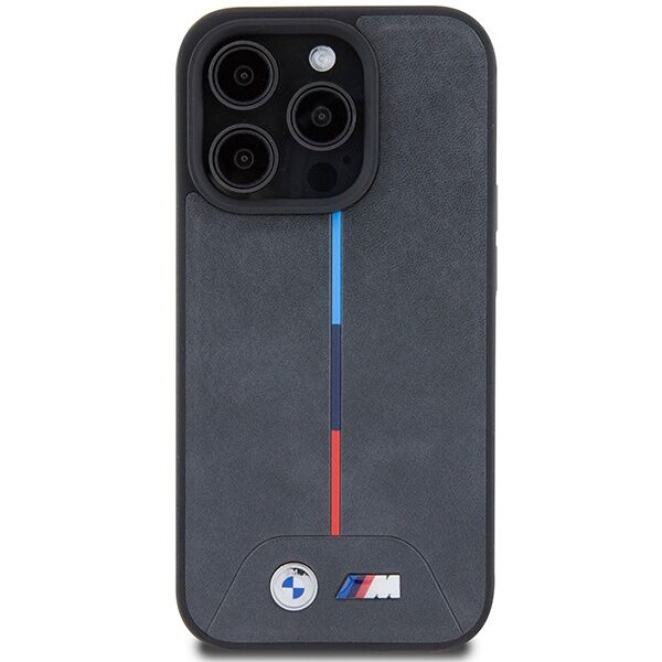 BMW BMHMP15L22PVTA Apple iPhone 15 Pro hardcase M Quilted Tricolor MagSafe grey