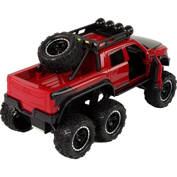 LeanToys Autko Terenowe Napęd Frykcyjny Duże Koła 1:16 Czerwone