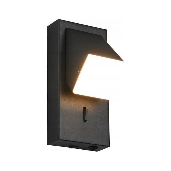 LED wall lamp TRIO RAGLAN, 1 x 3 W, 3000 K, 300 lm, black, 21 x 8 x 7 cm