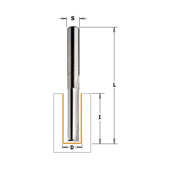 CMT Frez prosty HM długi 6 x 60mm (912.060.11)