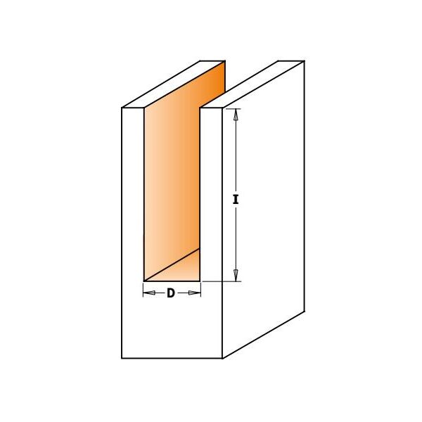 CMT Frez prosty HM długi 8 x 60mm (912.080.11)