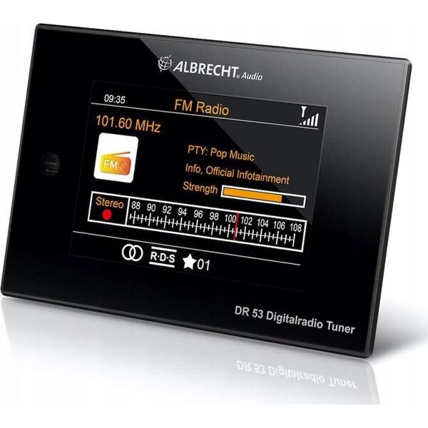 Radio Albrecht Albrecht DR 53, Digitalradio Tuner, DAB+/UKW, Bluetooth, schwarz
