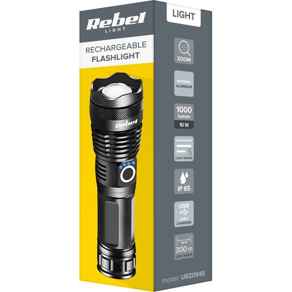 Latarka Rebel Akumulatorowa latarka LED Rebel 10 W
