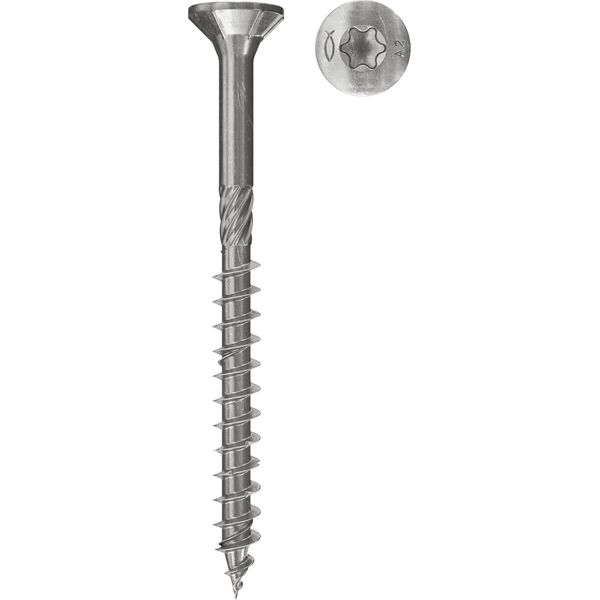 Fischer Medsraigtis 5,0 x 80 A2 Torx, 100vnt.