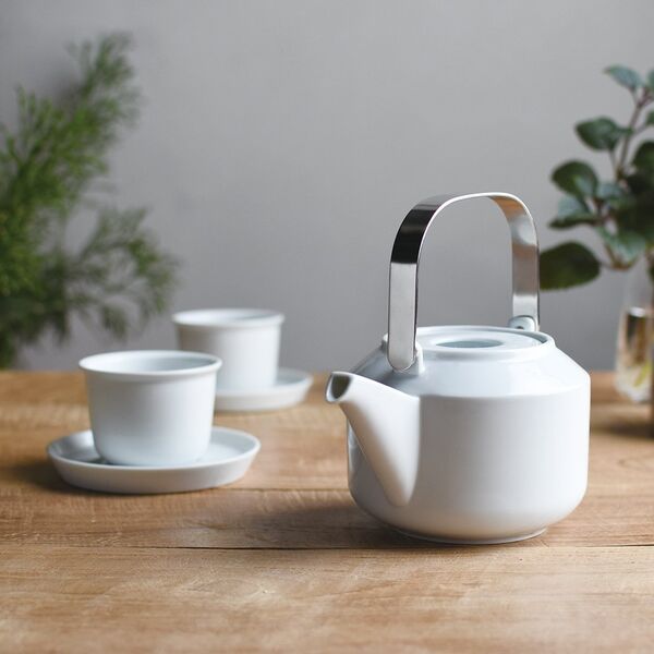 Kadax KINTO - LEAVES TO TEA - Κανάτα με ατσάλι έγχυση τσαγιού - Λευκό 600ml 14039229 4963264501842