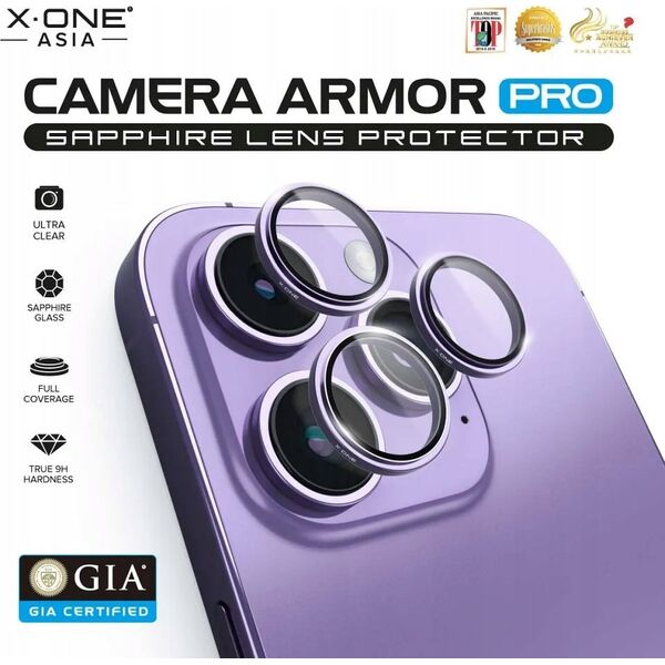 Szkło szafirowe X-ONE na obiektyw aparatu Camera Armor - do Samsung Galaxy S25 Ultra