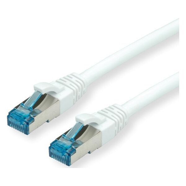 Value VALUE - Καλώδιο Patch - RJ-45 (M) σε RJ-45 (M) - 5 μ - SFTP, PiMF - CAT 6a - χωρίς αλογόνα, διαμορφωμένο, χωρίς γάντζο, γειωμένο - λευκό (21.99.1975)