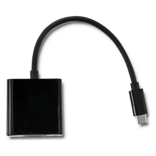 Kabel USB Qoltec USB-C - HDMI 0.23 m Czarny (50375)
