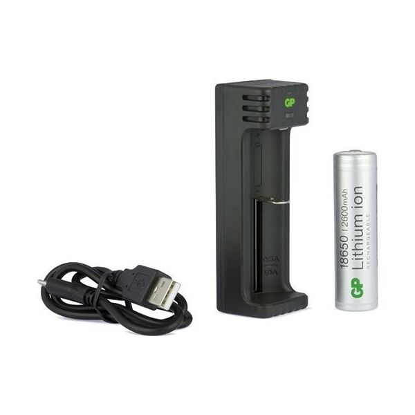 Φορτιστής GP GP L111 USB Charger incl. Akku 18650 2600mAh 3,7V 14511118650B1