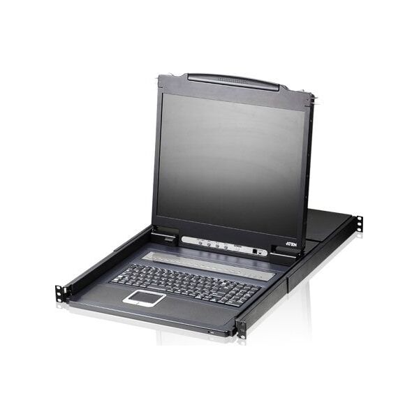 Konsola KVM Aten ATEN CL1316N-ATA-AG ATEN KVM 16 port LCD 19 + keyboard + touchpad PS/2 or USB, 1U 19 Rack
