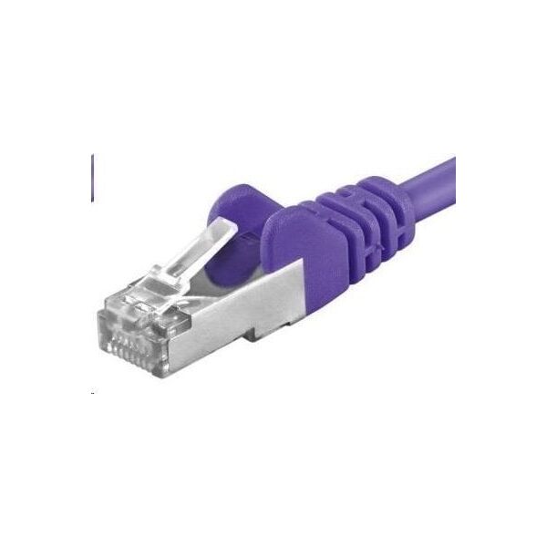 PremiumCord PREMIUMCORD Καλώδιο Patch CAT6a S-FTP, RJ45-RJ45, AWG 26/7 1,5m μωβ