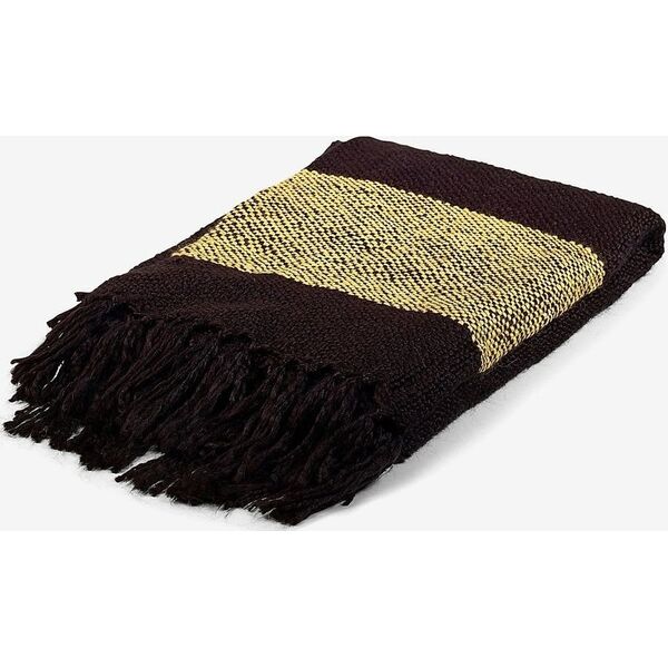 bercato Pläd GOLD - 130x170cm - Akryl - Svart - guld