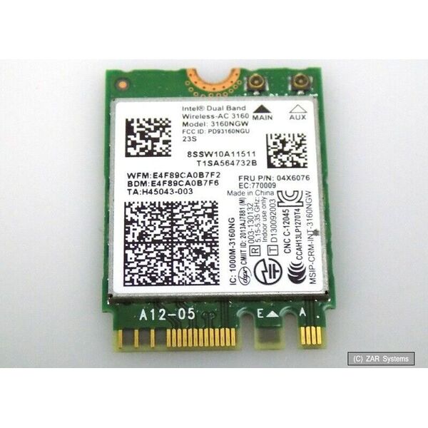 Wireless LAN module for Lenovo devices 04X6076, WLAN