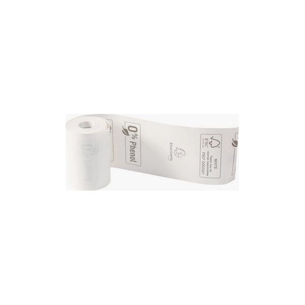 Exacompta Receipt Roll 55g, 57x40mm-18m - White - New, 55 g/m², White, 4 cm, Paper, 57 mm, 18 m