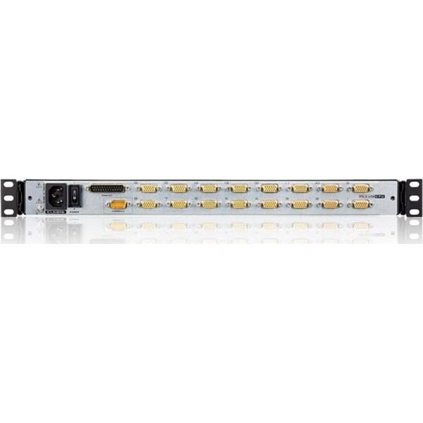 Διακόπτης ATEN KVM 16 port Dual Rail LCD 19'' + πληκτρολόγιο + touchpad USB-PS/2