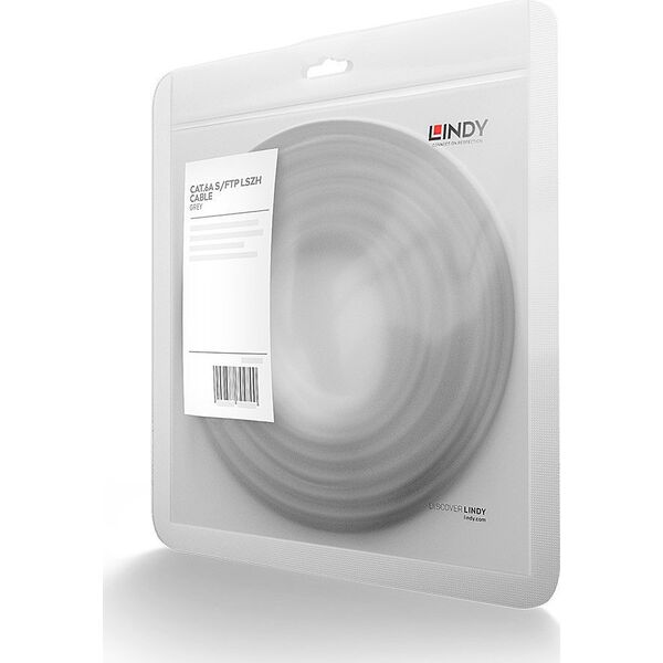 Lindy Lindy Patchkabel Cat6(A) SSTP / S/FTP PIMF grau 0.50m 10Gbit