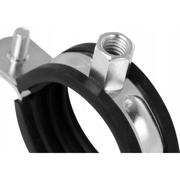 Niczuk Obejma pojedyncza DUO z izolacją 1 1/4" BK (41-46)