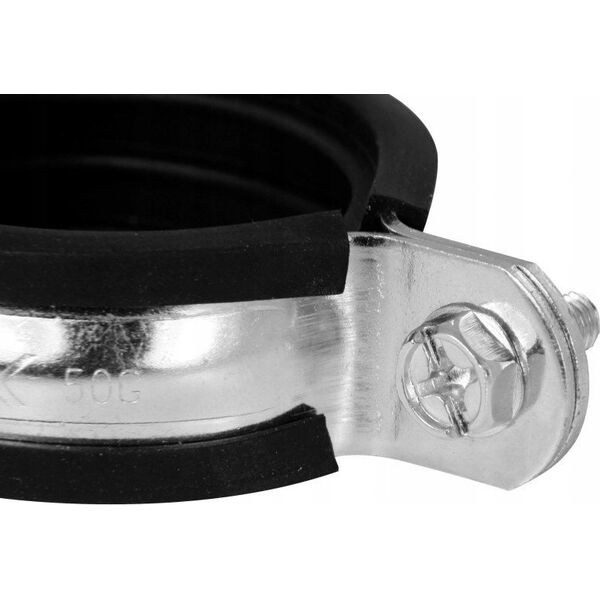 Niczuk Obejma pojedyncza DUO z izolacją 1 1/4" BK (41-46)