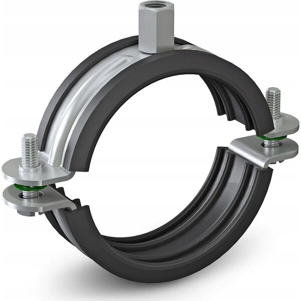 Niczuk Obejma pojedyncza DUO z izolacją 3/8" BK (17-22)