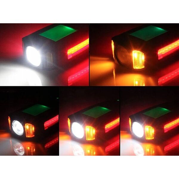 Carruzzo L8R LAMPKA ROWEROWA LICZNIK LCD 2 w 1     KLAKSON