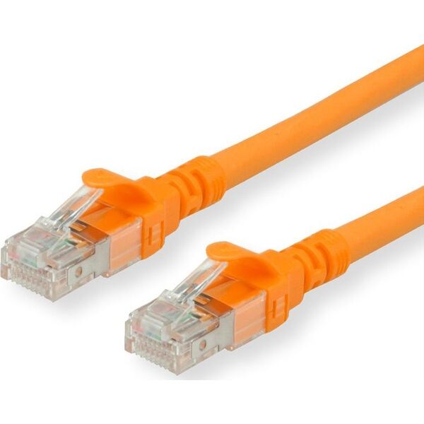 Καλώδιο Patch Roline ROLINE - RJ-45 (M) σε RJ-45 (M) - 3 m - SFTP, PiMF - CAT 6 - χωρίς αλογόνα, διαμορφωμένο, πλεκτό - πορτοκαλί (21.15.2673)