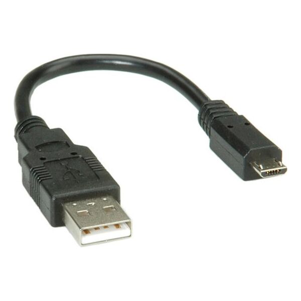 Καλώδιο Roline ROLINE USB 2.0, Τύπου A ST - Micro B ST 0,15 m (11.02.8310)