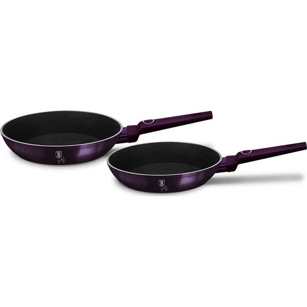 Patelnia Berlinger Haus zestaw Purple eclipse collection Tytanowa 2szt.