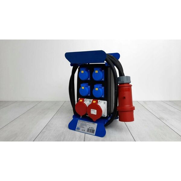 AS Schwabe Κατανεμητής κατασκευής 4x230V/16A 1x400V/16A 1x400V/32A με προστασίες 4m IP44 860510 - AS860510